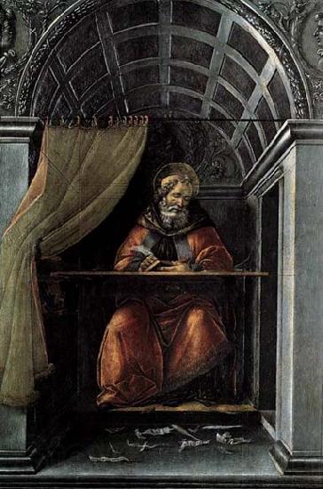 BOTTICELLI, Sandro St Augustine in His Cell France oil painting art